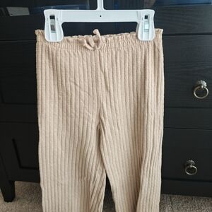 Zara Kids Beige Ribbed Trousers